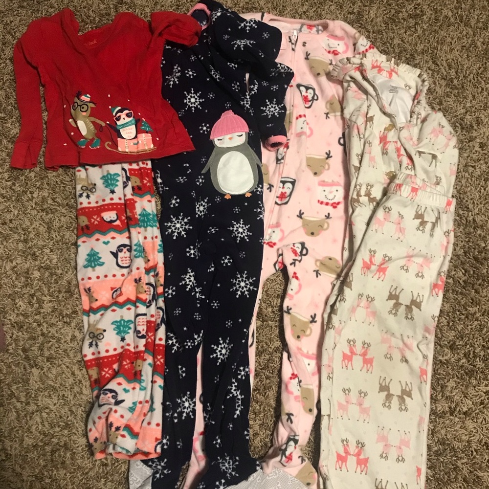 Four pairs of pajamas